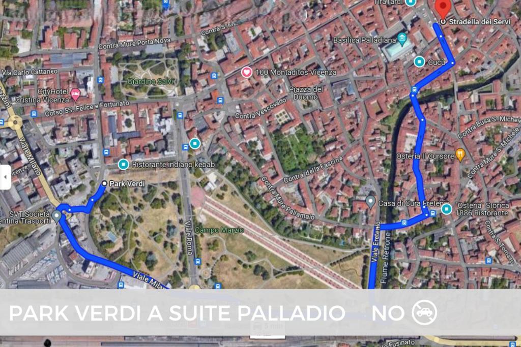Suite Palladio Centro Vicenza A 2 Passi Da Piazza Dei Signori Check-In Veloce Esterno foto